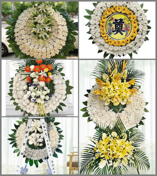 上海嘉定区安亭镇前进村花圈速递