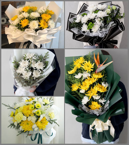 上海嘉定区安亭镇前进村白事花束代送